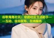 谷歌海角社区：您的社区生活助手——互动、信息发布、在线服务