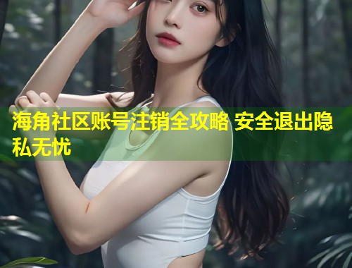 海角社区账号注销全攻略 安全退出隐私无忧 第1张 海角社区账号注销全攻略 安全退出隐私无忧 第1张